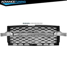 For 19-21 Chevy Silverado 1500 Chrome Gloss Black Front Bumper Upper Mesh Grille For 19-21 Chevy Silverado 1500 Chrome Gloss Black Front Bumper Upper Mesh Grille