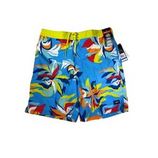 Speedo Men's Hydro Square Leg Board Shorts Blue Floral Print Stretch XL