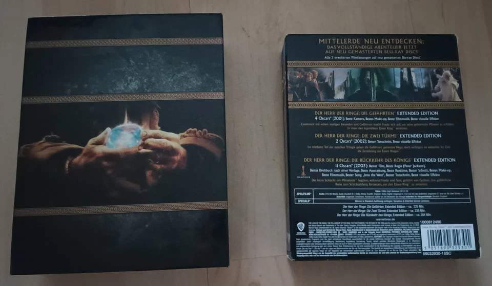 Der Hobbit & Herr der Ringe Trilogie Extended Edition Blu ray Box Set - Bild 3 von 4