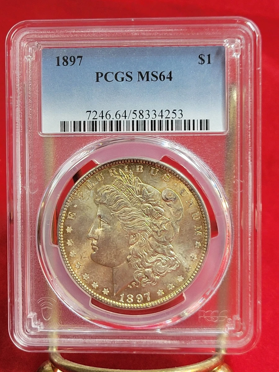 MS 64 Graded 1897 Year Morgan US Dollars (1878-1921) for sale | eBay