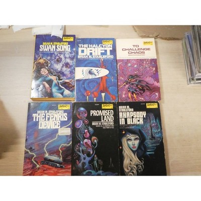 Brian Stableford Hooded Swan Series DAW Books Set of 6 Sci-Fi Paperbacks Vintage
