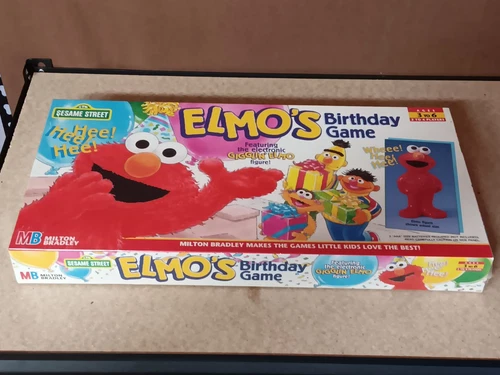 NEW SEALED Vintage 1997 Sesame Street Elmo's Birthday Game Milton Bradley