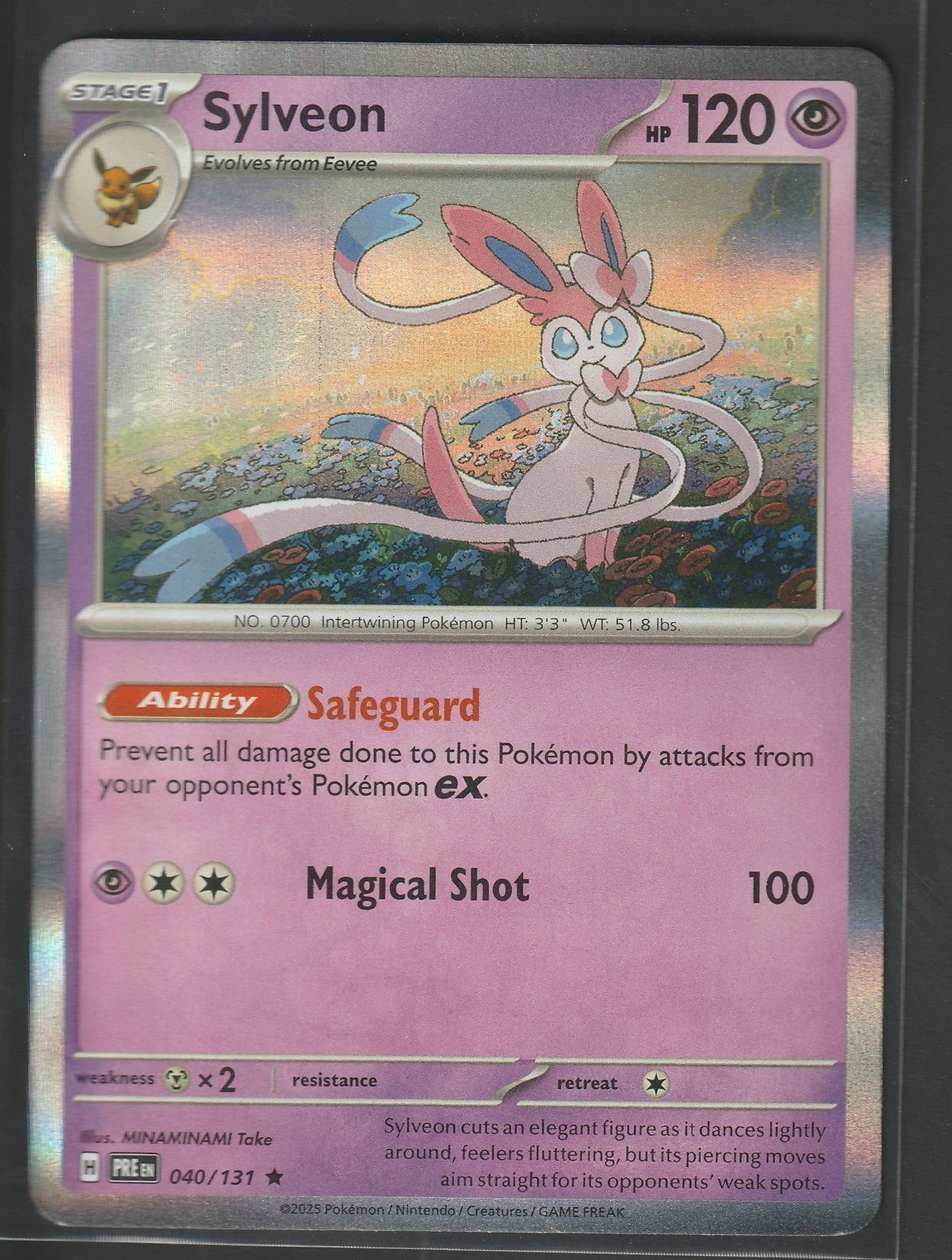 Sylveon Holo Rare SV: Prismatic Evolutions 040/131 NM
