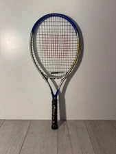 Wilson Titanium Impact Tennis Racket Soft Shock String Tension 50-60 LBS