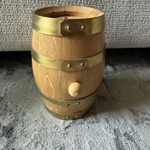 Wooden 7’ Mini Oak Barrel Seguin Moreau Del Dotto Caves Napa Valley RARE