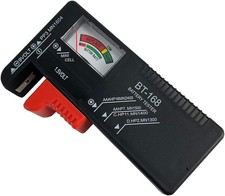 Battery Tester Checker, Universal Small for AAA AA C D 1, Red