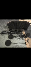 2 Maono podcast microphones, 2 Knox stands,  sound accessories