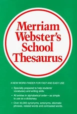 Merriam-Webster's School Thesaurus Hardcover