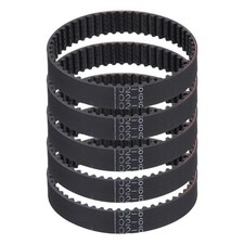 102mm GT-2 Timing Belt, 5pcs 6mm Width 2mm Pitch 3D Printing Closed Loop, Black