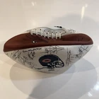 1995 Chicago Bears Team Facsimile Signed Autographed Wilson Offical NFL Football