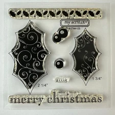 My Acrylix Close To My Heart A Holiday Winter Decorative Stamps a1115