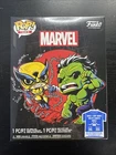 Funko POP! Tees Hulk Wolverine Collectors Box with Size 2XL TShirt NEW