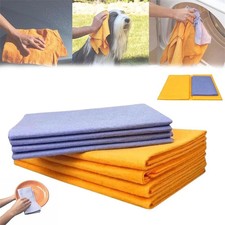 8Pcs Ultra-Absorbent Miracle Cleaning Shammy Multi-Purpose Rags Towels Cloth UK