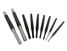 Taytools 466118 9 Piece Roll Pin Punch Set with 6 Inch Long and 4 Short Pins,
