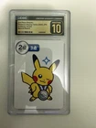 CGC 10 Pristine 2nd Place Pikachu Second Round Taruka 2025 Pokemon Playing Card