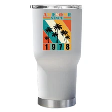 Awesome Since 1964 Retro Color Tumbler 30oz Cute 61 Year Old 61st Birthday Gift