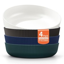 Berglander Pasta Bowls Set of 4, Salad Bowls ...