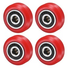 4Pcs 3D Printer Rollers V Slot 0.94" POM Pulley Wheel 625RS for 3D Printer Red