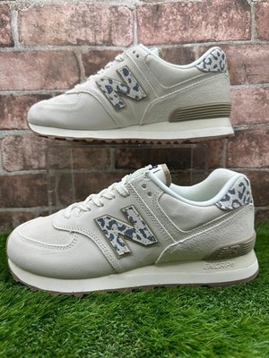 New Balance 574 WL574XD2 Sneaker Damen UK 7 Sea Salt Leopard Lifestyle Schuhe