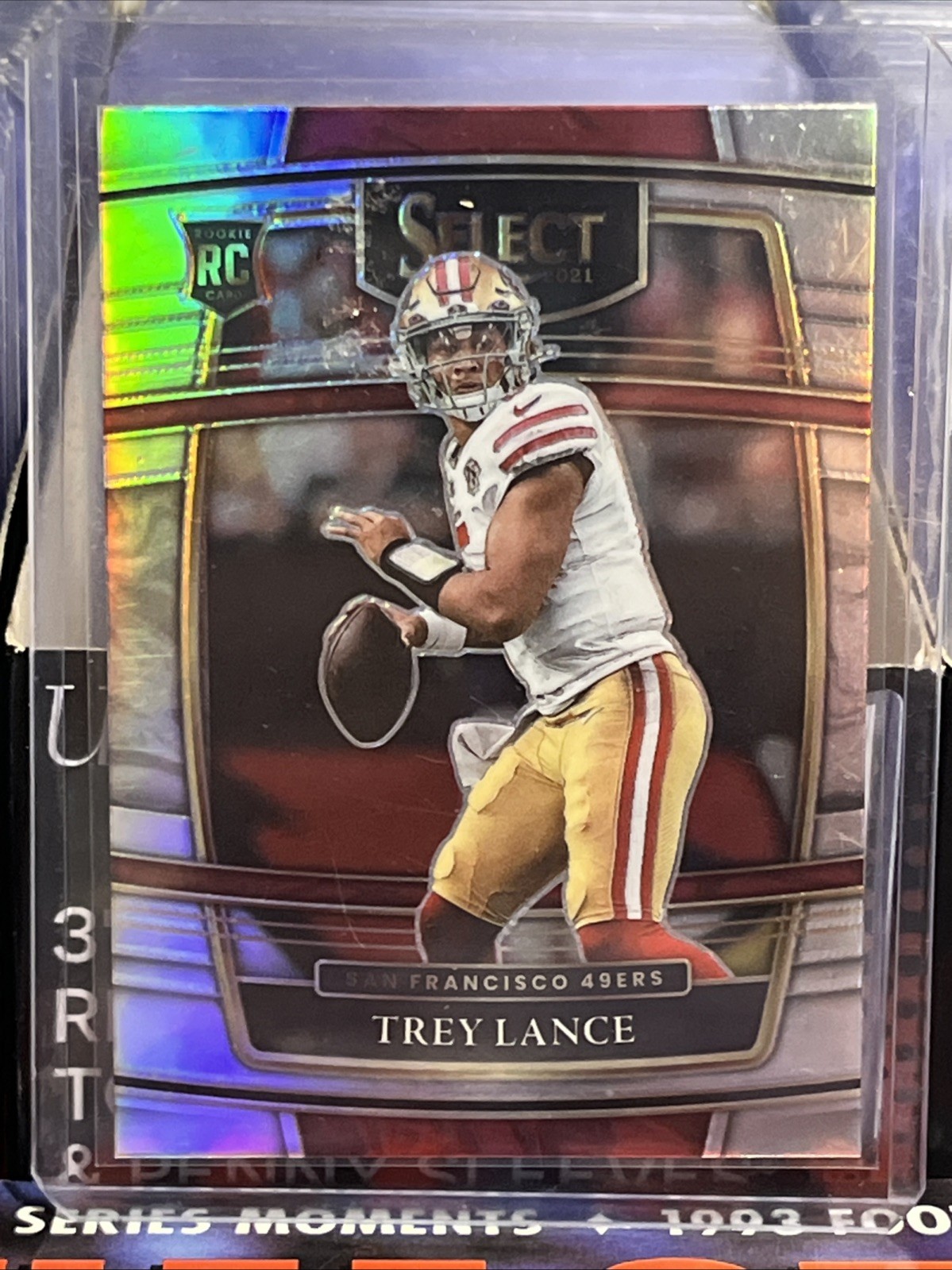 2021 Panini Select Trey Lance Concourse Silver Prizm Rookie RC #45