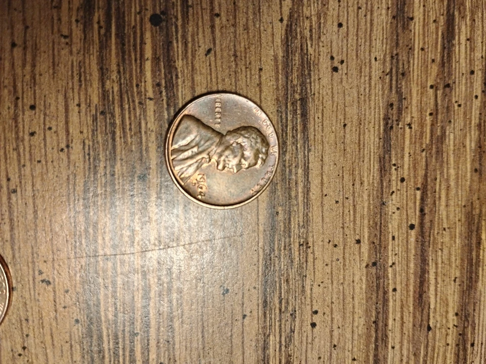 1964 d lincoln penny rare l liberty on edge error - Image 2 of 4