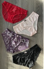  62 Victoria's Secret Mixed Style Panties Lot Of 4 MED NEW      