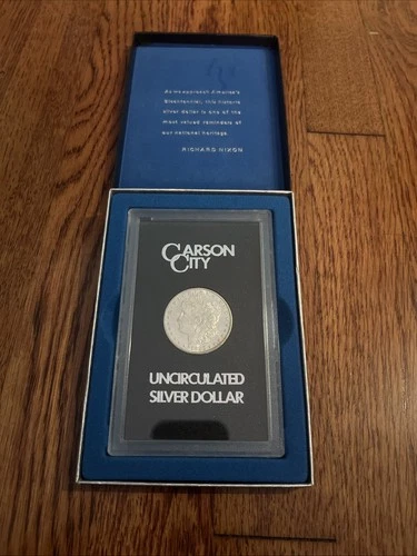 1883-CC CARSON CITY UNCIRCULATED MORGAN SILVER DOLLAR W/ COA