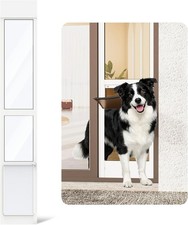 Dog Door for Sliding Glass Door Adjustable Height 75 4/5" to 80 3/10" Sliding