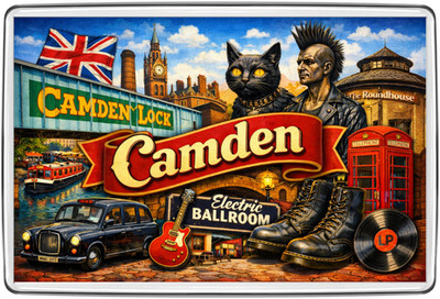 Camden London Camden Lock Markt Kühlschrankmagnet Reise Souvenir Geschenk UK