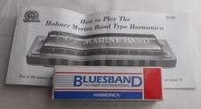 Hohner International BluesBand Harmonica Key of C 10 Holes Stainless Steel