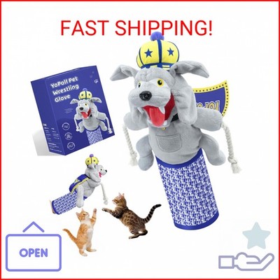 YoPoll Cat Wrestling Glove, Toy with Sumo Wrestler Hand Puppet, Cat Teaser Catsu