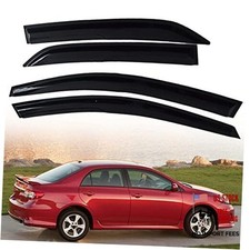 4PCS Side Window Visors Rain Guard Deflectors Replacement for 2009-2013 Corolla