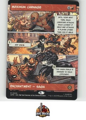 MAXIMUM CARNAGE (BORDERLESS) MARVEL'S SPIDER-MAN MTG NM/M