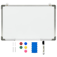 Image of Magnetic Whiteboard White 110x60 cm Steel Honeycomb Aluminium Frame Core Markers