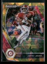 2021 Panini Prizm Draft Picks Collegiate #67 Jerry Jeudy Gold Ice
