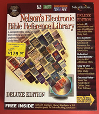 Nelson's Electronic Bible Reference Library CD-ROM 75 Titles Brand New