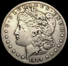 1889-CC KING CC Morgan Silver Dollar Coin NEARLY UNCIRCULATED