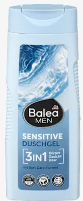 4066447749724 Balea Men Sensitive 3 in 1 Żel pod Prysznic 300 ml dm-drogerie mar