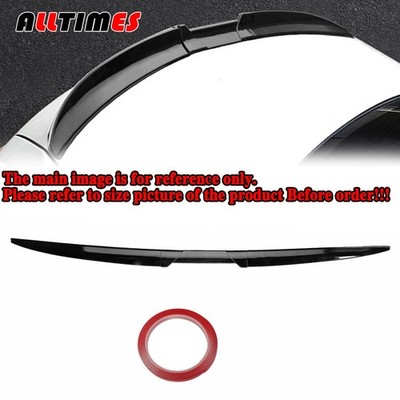 ALLTIMES Glossy Black Style Rear Trunk Spoiler Wing Lips For Chrysler 300 11-23