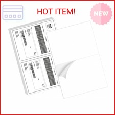 BESTIKER Half Sheet Shipping Labels - 50 Counts, 8.5  x 5.5  Self Adhesive Shipp