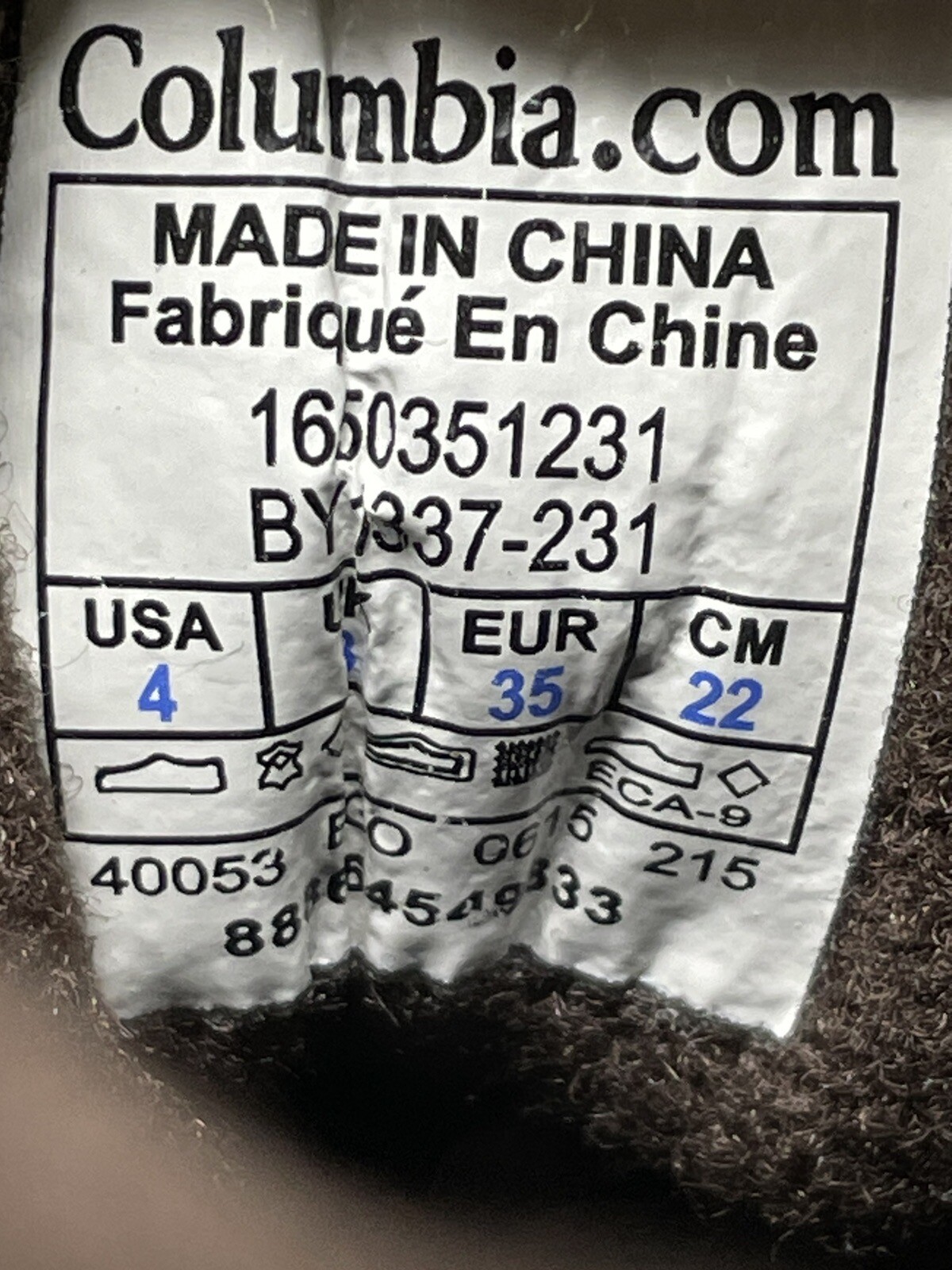 Columbia Youth Wrangle Peak Waterproof Boots Brown Red BY1337-231 Size 4 NWOB