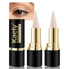 evpct 2Pcs Nude Gel Eyeliner Pencil Eye Black Face Paint Stick Makeup Set