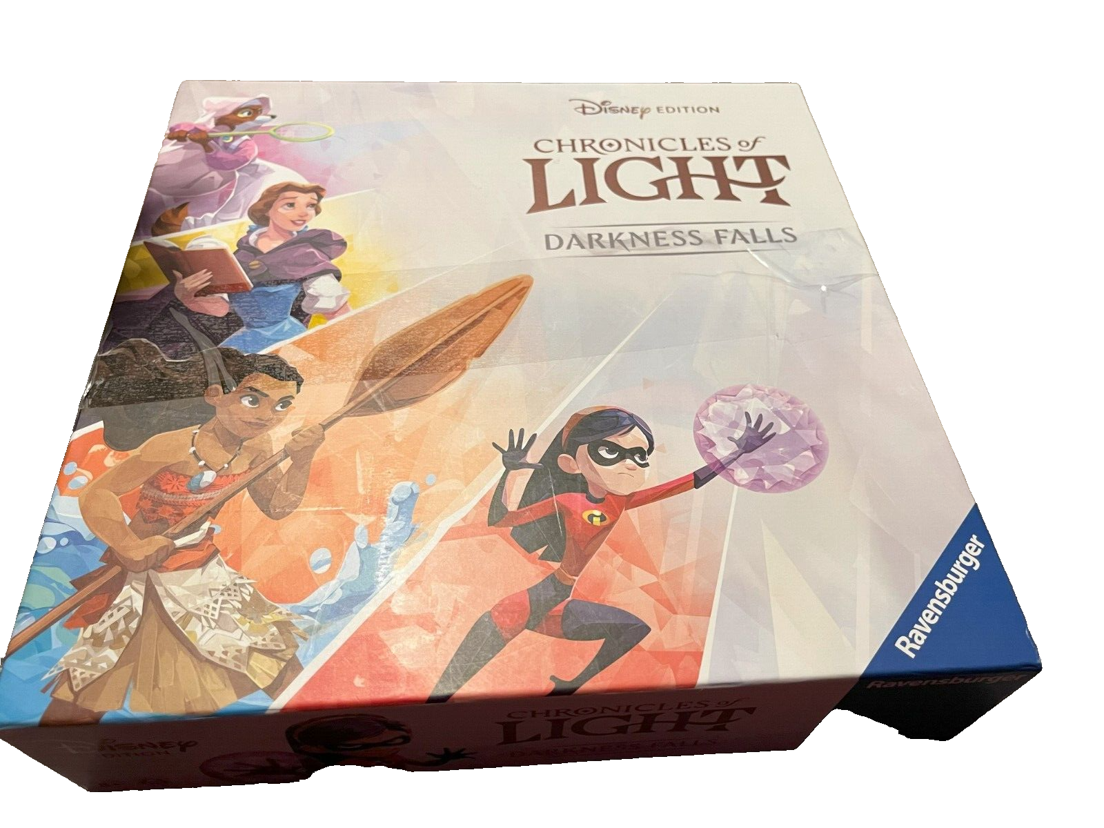 CHRONICLES OF LIGHT Darkness Falls DISNEY RPG Board Game Brand New Plastic Torn