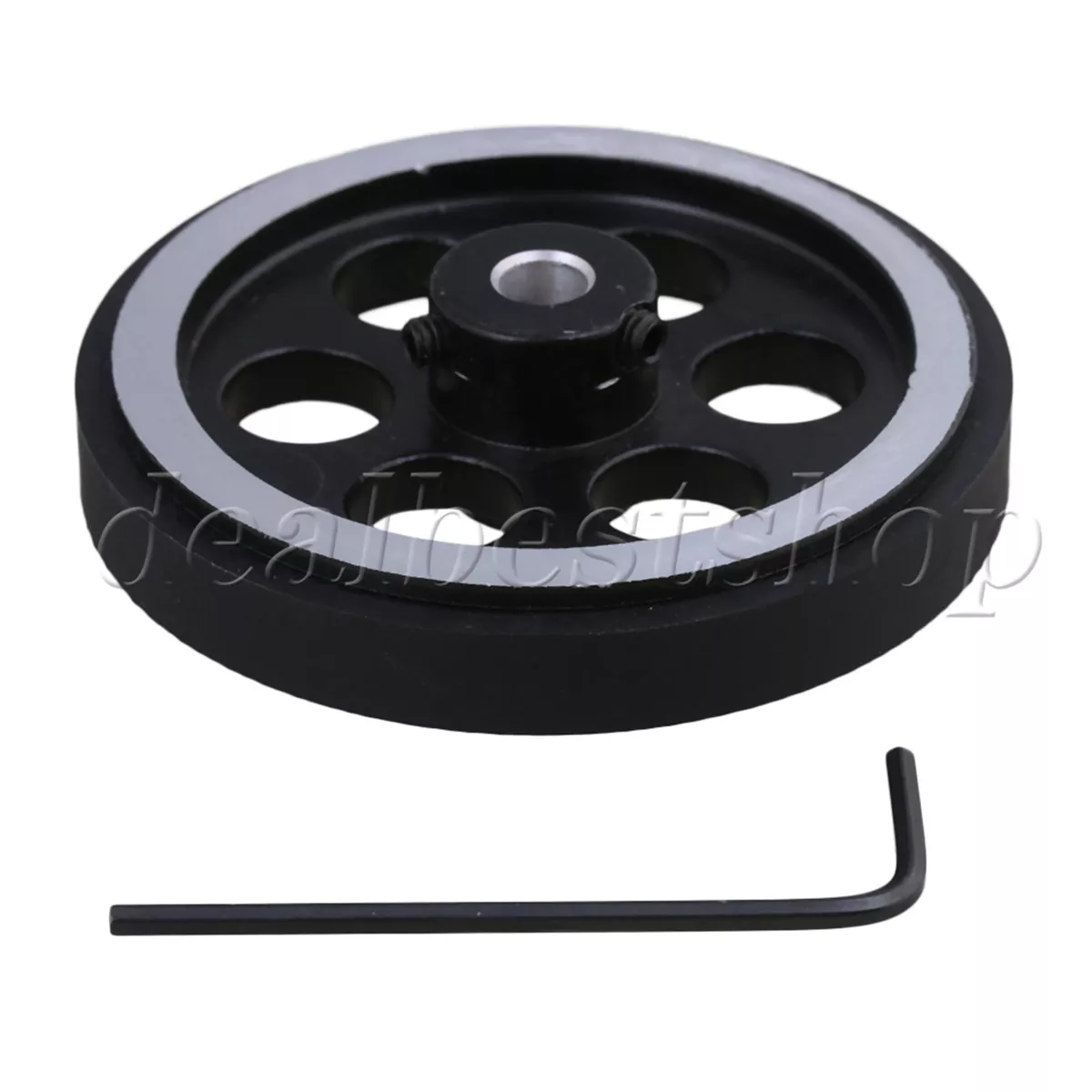 200x6mm Aluminum Rubber Meter Encoder Wheel for Rotary Encoder