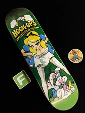 RARE VINTAGE 2000s OG Alice In Wonderland Hook Ups Skateboard Deck Jeremy Klein