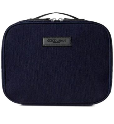 GIORGIO ARMANI セカンドバッグ GIORGIO ARMANI Luxury Toiletry Grooming Bag Man Navy Blue Travel