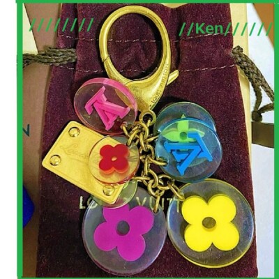 LOUIS VUITTON Bag charm AUTH Porto Cle Fleur Charm F/S 64