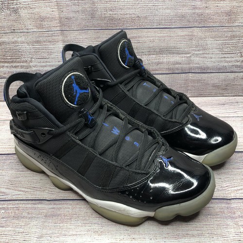 jordan 6 rings black and blue