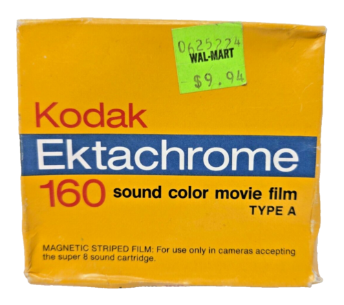 Kodak Ektachrome 160 Sound Color Movie Film Type A expired 1985 Sealed Box NOS