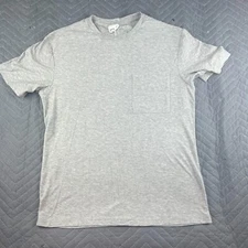 Frank + Oak Shirt Adult Medium Gray Outdoors Casual Pocket Tee Mens